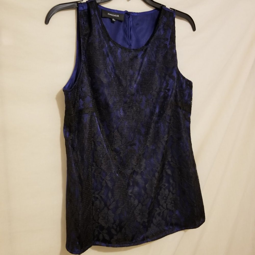 JONES WEAR 100% Polyester Shoulder Strap Top